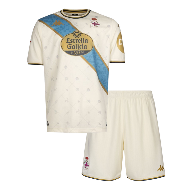 Camisetas y Pantalones Cortos Niños RC Deportivo La Coruña Third 25/26