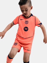 Camisa e Pantalones Cortos para Niño FC Barcelona Third 25/26