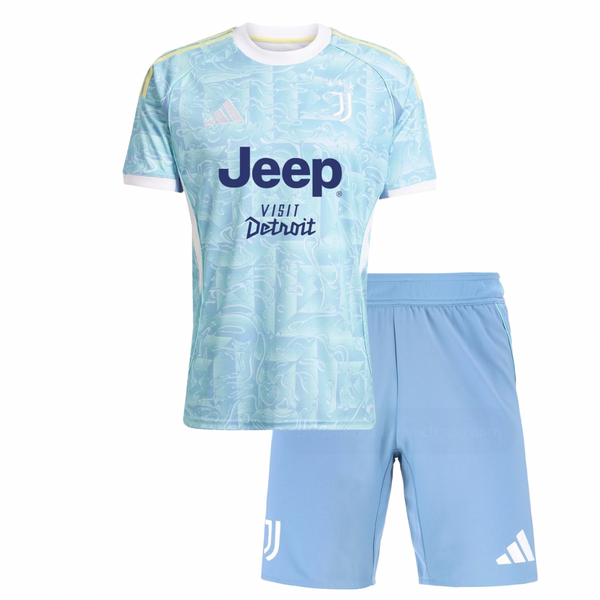 Camisa y Pantalones Cortos para Niños Juventus Away 25/26