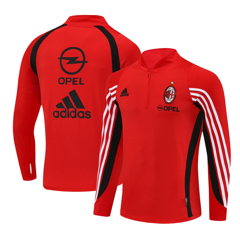 Camiseta de entrenamiento retro de manga larga del Milan 03/04