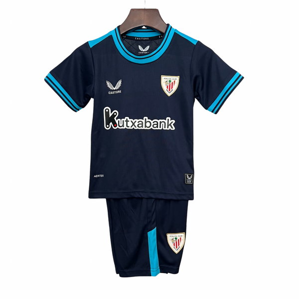 Camisetas y Pantalones Cortos Niños Athletic Bilbao Away 25/26
