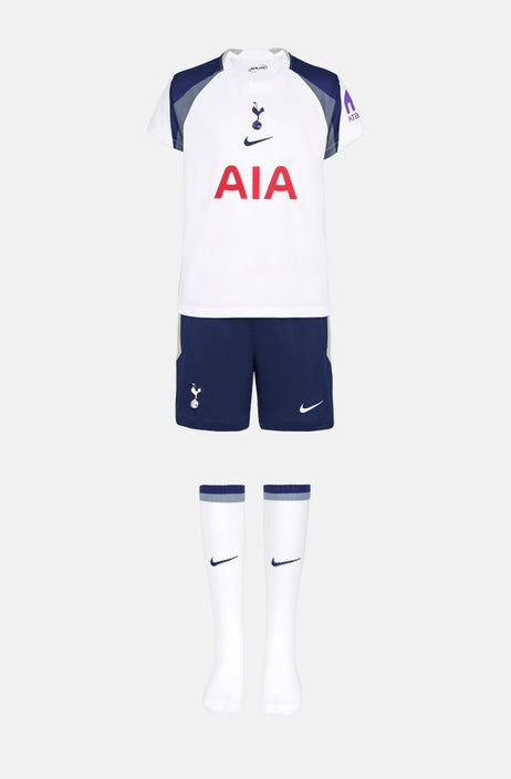 Camiseta y Pantalones Cortos para Niños Tottenham Hotspur Home 25/26- Con Media