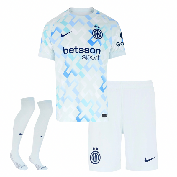 Camiseta y Pantalon Corto para Niño Inter Away 25/26 - Con Medias