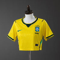 Camiseta Corta Brasil Home 26/27 Mujer