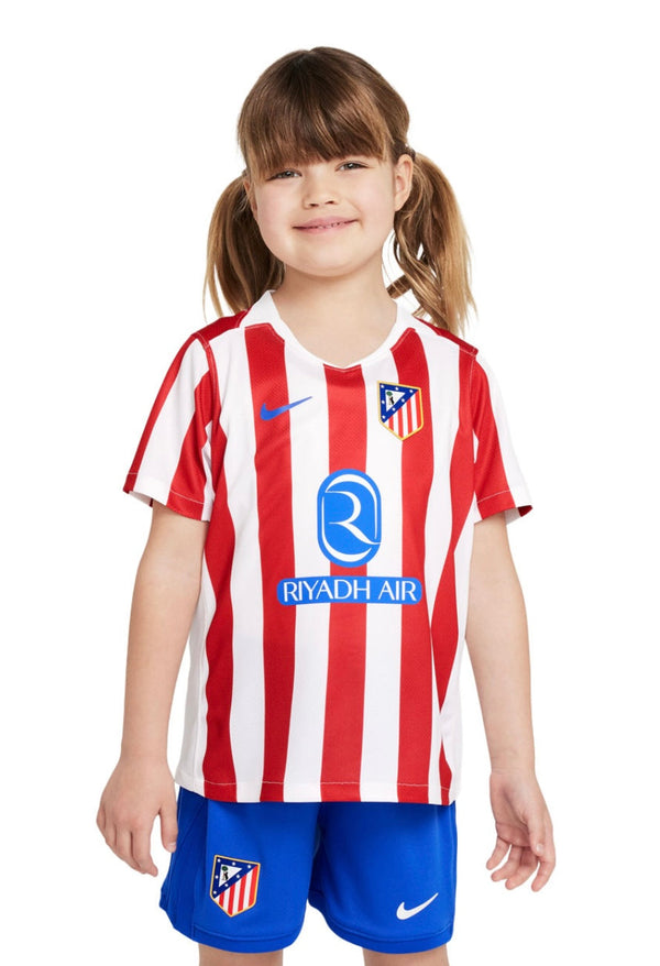 Camiseta y Pantalones Cortos para Niños Atletico de Madrid Home 25/26