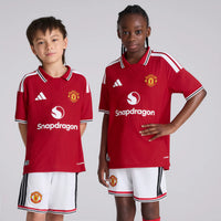 Camiseta y Pantalones Cortos para Niño Manchester United Home 26/27