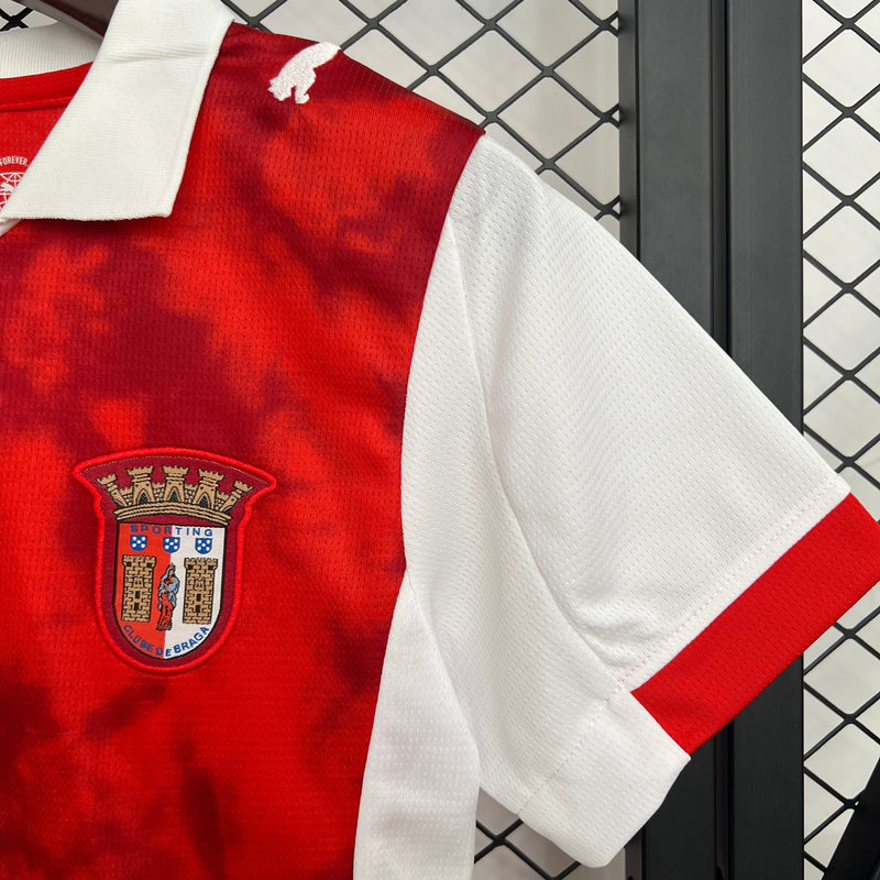 Camiseta y Pantanoles Cortos Niño Braga Home 25/26