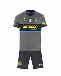 Camiseta y Pantalon Corto para Niño Inter Third 26/27 Scudetto + Coccarda