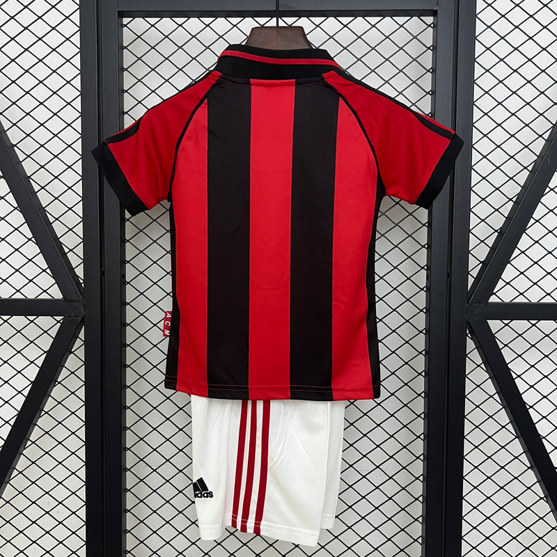 Camiseta y Pantalon Corto para Niño Retro AC MILAN 98/99