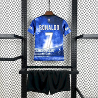 Camiseta y Pantalones Cortos Niños Real Madrid Cristiano Ronaldo 25/26