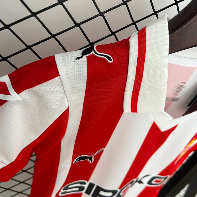 Camisetas y Pantalones Cortos Niños  Sporting Gijon Home 25/26