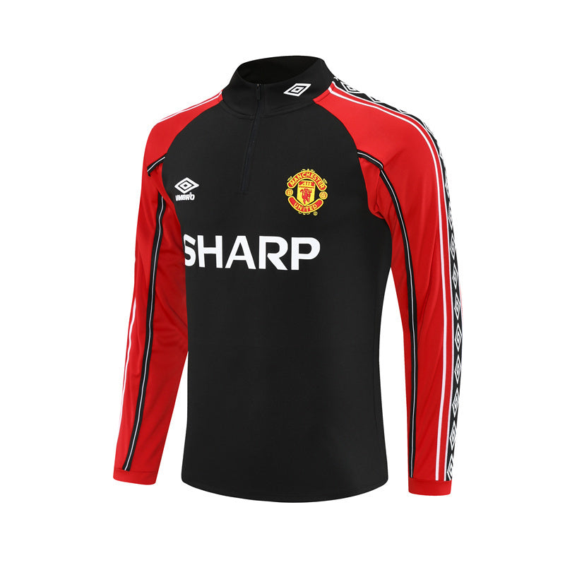 Camiseta de entrenamiento retro de manga larga del Manchester United 98/99