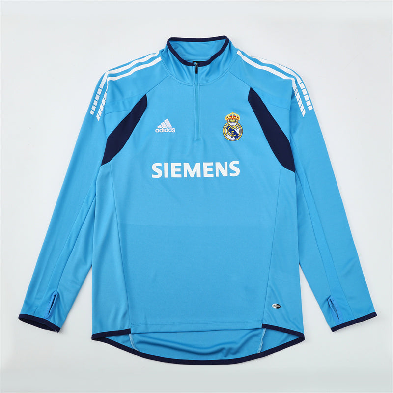 Camiseta de entrenamiento retro de manga larga del Real Madrid 05/06