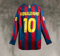 Camiseta retro T90 del FC Barcelona 05/06 Manga Larga