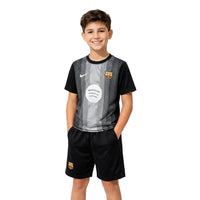 Camisa e Pantalones Cortos para Niño FC Barcelona Portero 25/26