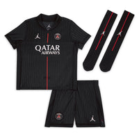 Camisa e Pantalones Cortos para Niños PSG Jordan Fourth 25/26 - Con Medias