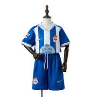 Camisetas y Pantalones Cortos Niños RC Deportivo La Coruña Home 26/27