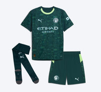 Camisa e Pantalones Cortos para Niños Manchester City Fourth 25/26 - Con Medias