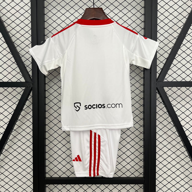 Camisetas y Pantalones Cortos Niños Sevilla FC Home 25/26