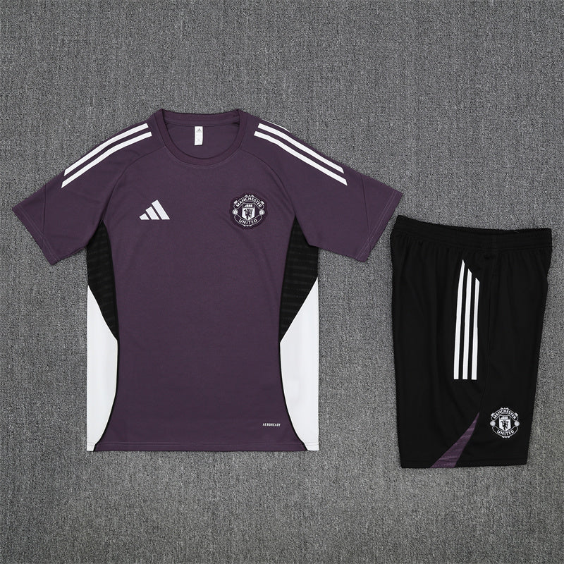 Camiseta y Pantalones Cortos para Niño Manchester United 25/26