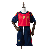 Equipación Selección España Home para Niño 26/27 - Con dos estrellas y parche de Campeón del Mundo