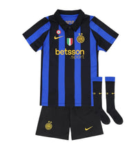 Camiseta y Pantalon Corto para Niño Inter Home 26/27 - Con Medias Scudetto + Coccarda