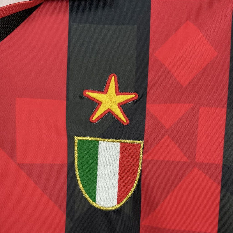 Camiseta Retro AC Milan Home 93/94 manga larga