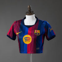 Camiseta Barcelona Home 26/27 Mujer Cropped