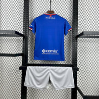 Camisa e Pantalones Cortos para Niño Cruz Azul Home 25/26