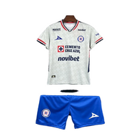 Camisa e Pantalones Cortos para Niño Cruz Azul Away 25/26
