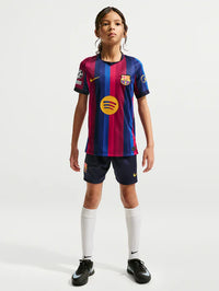 Camisa e Pantalones Cortos para Niño FC Barcelona Home 26/27