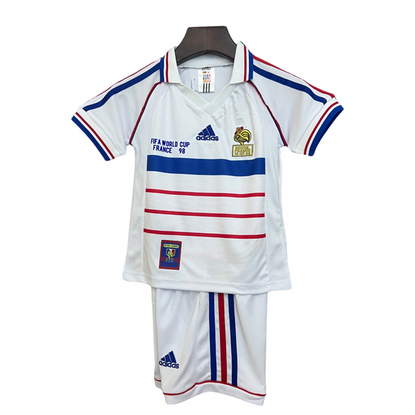 Camisa e Pantalones Cortos para Niño Retro Francia Away 1998