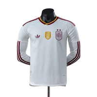 Camiseta España Away 26/27 Manga Larga Con dos estrellas y parche de Campeón del Mundo