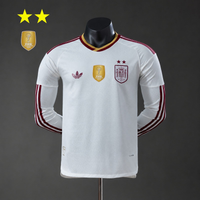 Camiseta España Away 26/27 Manga Larga Con dos estrellas y parche de Campeón del Mundo