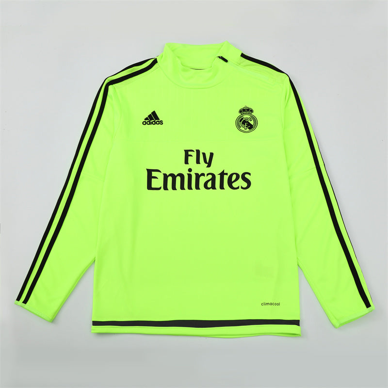 Camiseta de entrenamiento retro de manga larga del Real Madrid 15/16