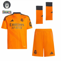 Camiseta y Pantalones Cortos Niños Real Madrid Away 24/25 - Con Medias y Patch