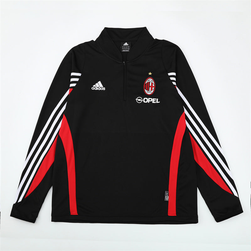 Camiseta de entrenamiento retro de manga larga del Milan 03/04