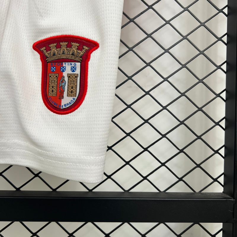 Camiseta y Pantanoles Cortos Niño Braga Home 25/26