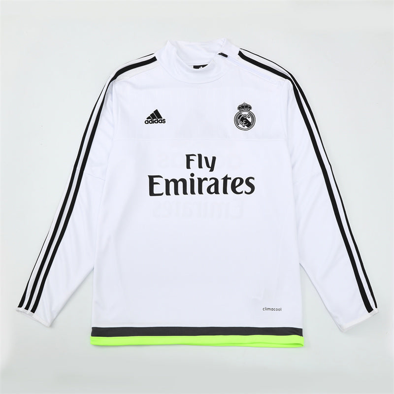 Camiseta de entrenamiento retro de manga larga del Real Madrid 15/16