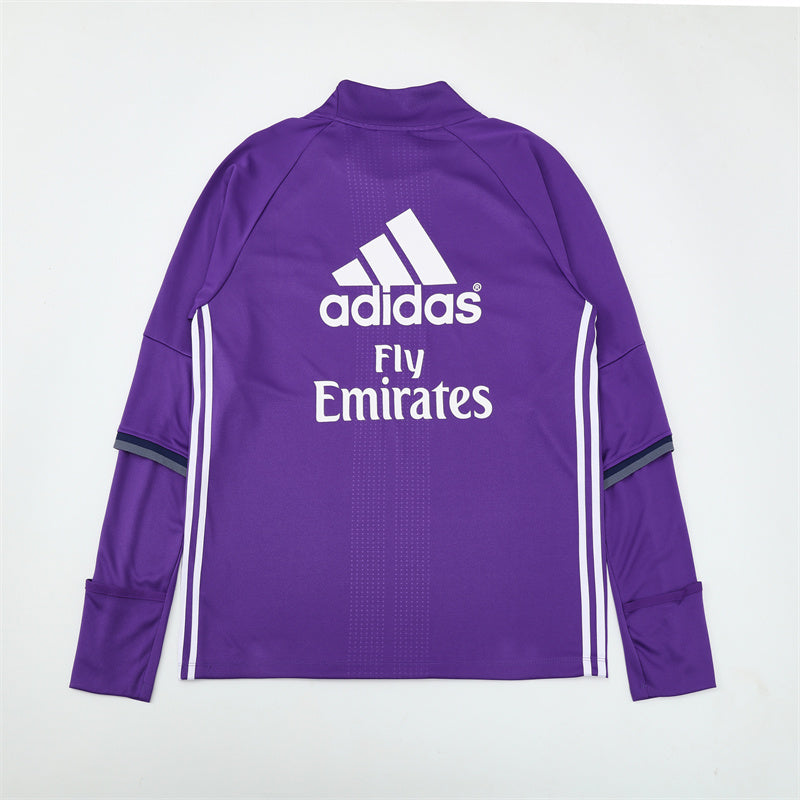 Camiseta de entrenamiento retro de manga larga del Real Madrid 16/17