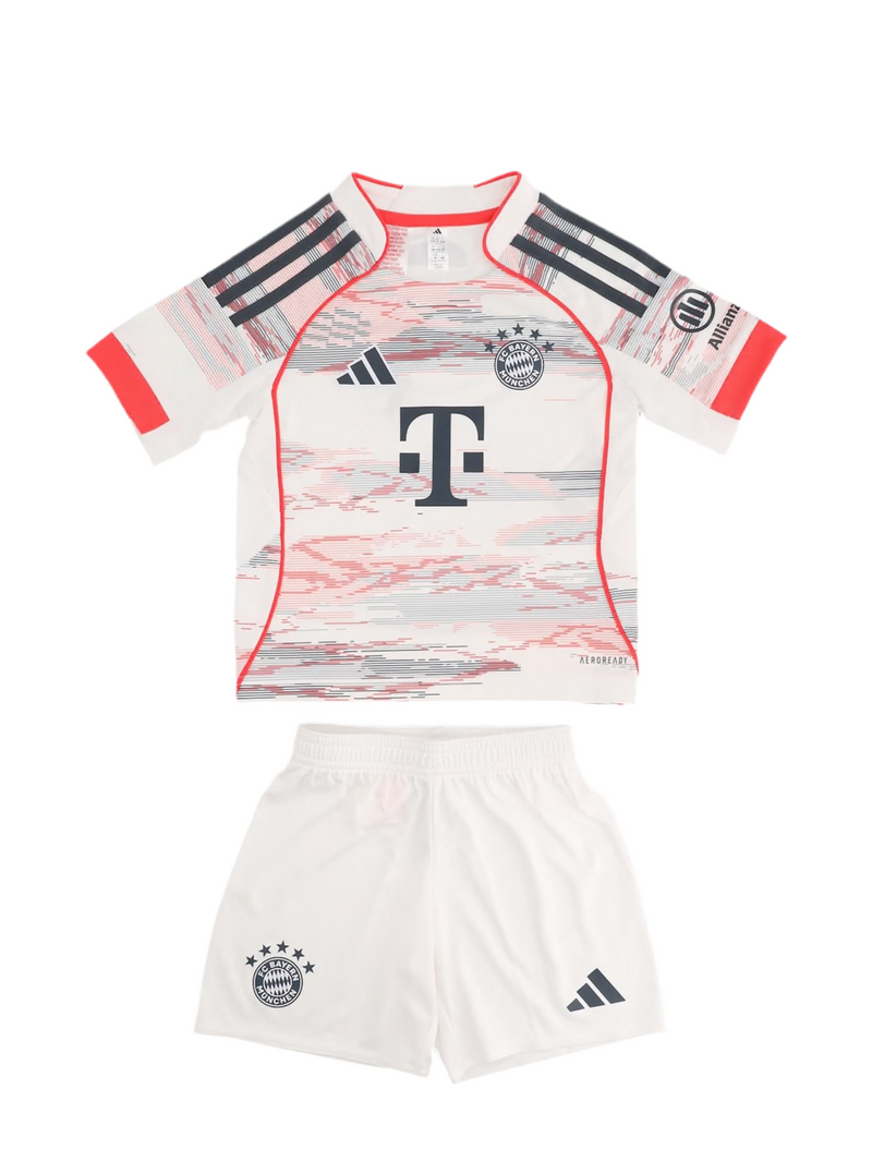 Camiseta y Pantalones Cortos para Niños Bayern de Múnich Away 25/26