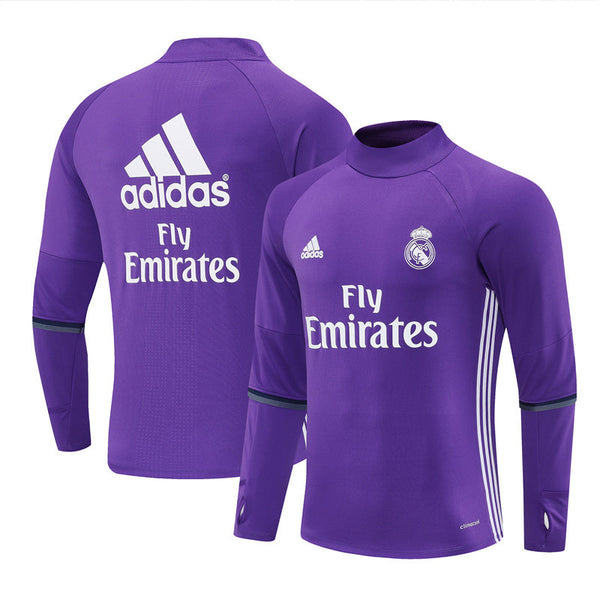 Camiseta de entrenamiento retro de manga larga del Real Madrid 16/17