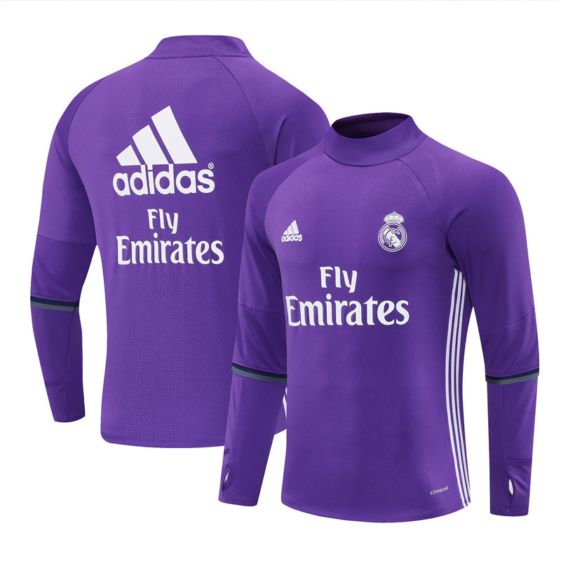 Camiseta de entrenamiento retro de manga larga del Real Madrid 16/17