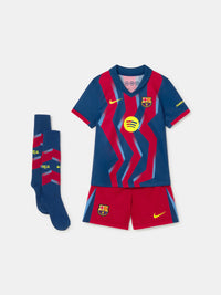 Camisa e Pantalones Cortos para Niño FC Barcelona Fourth 25/26 - Con Medias