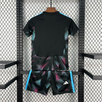 Camiseta y Pantalones Cortos para Niño Argentina Portero - 26/27 - CON PARCHE DE CAMPEÓN DE LA COPA DEL MUNDO