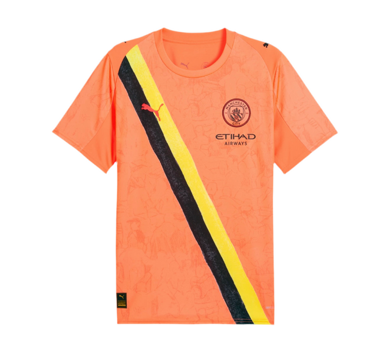 Camisa e Pantalones Cortos para Niños Manchester City Portero 25/26 - Con Medias