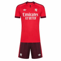 Camiseta y Pantalones Cortos para Niños Lyon Away 26/27
