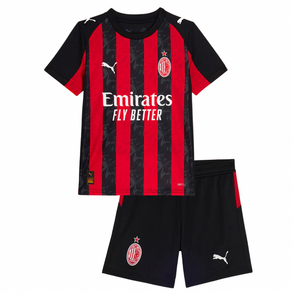 Camiseta y Pantalon Corto para Niño AC MILAN  Home 25/26