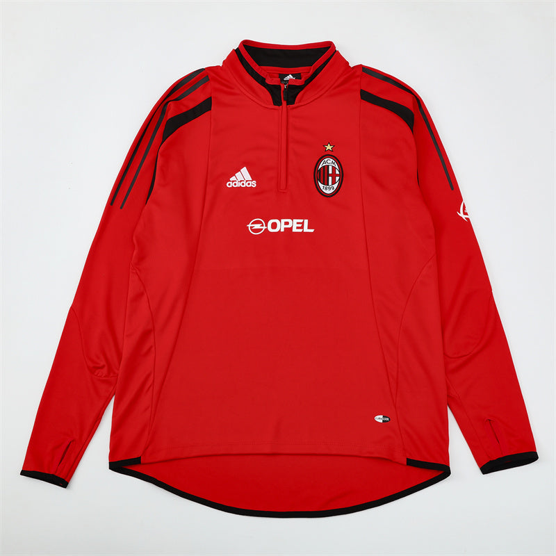 Camiseta de entrenamiento retro de manga larga del Milan 04/05