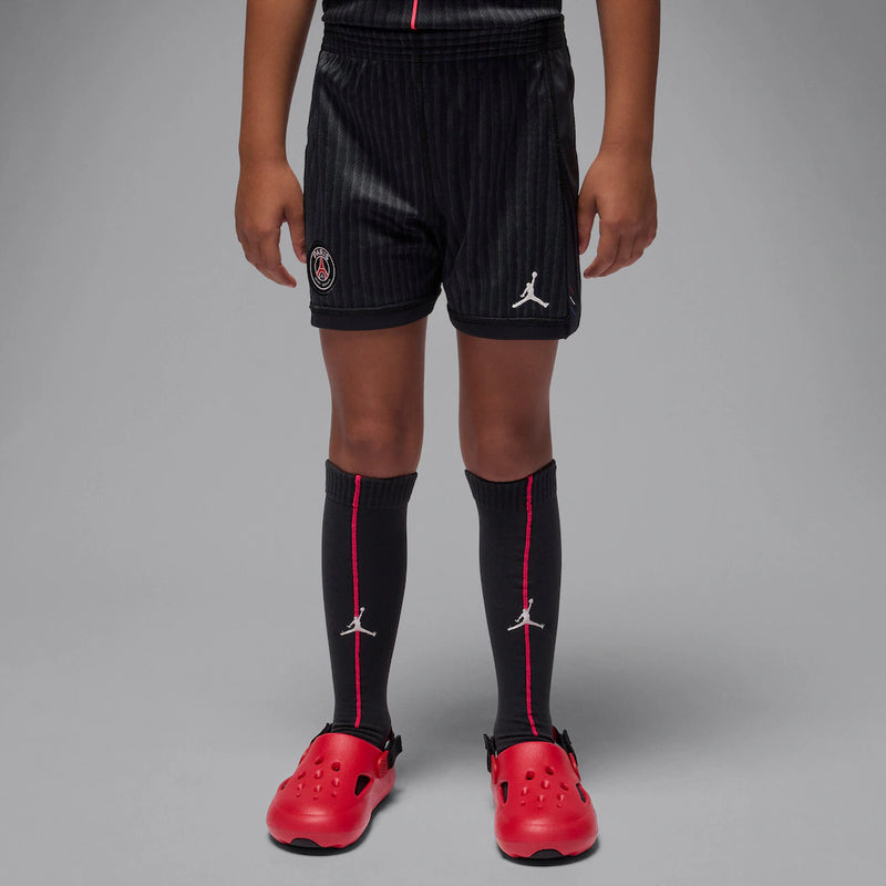 Camisa e Pantalones Cortos para Niños PSG Jordan Fourth 25/26 - Con Medias